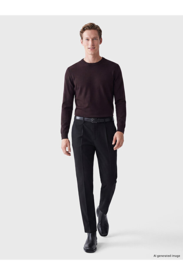 Esvab • Modern & Distinctive Standart Fit Pleated Men's Trousers