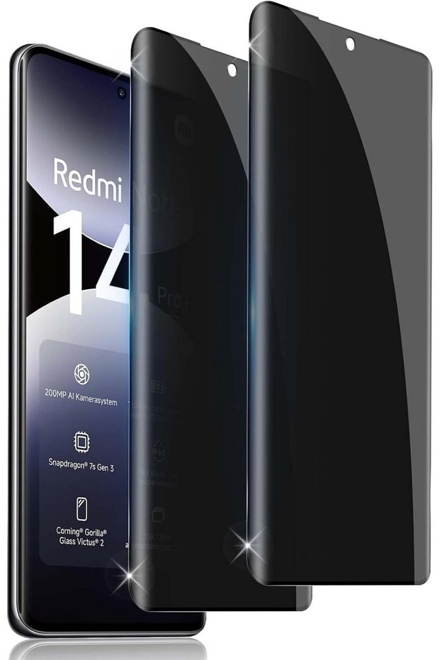 Redmi Note 14 Pro 4G/5G, Note 14 Pro+ 5g Ghost Screen Protector, Thin Gelatin Film Covers Curves Thin Gelatin - (Machine Cut)