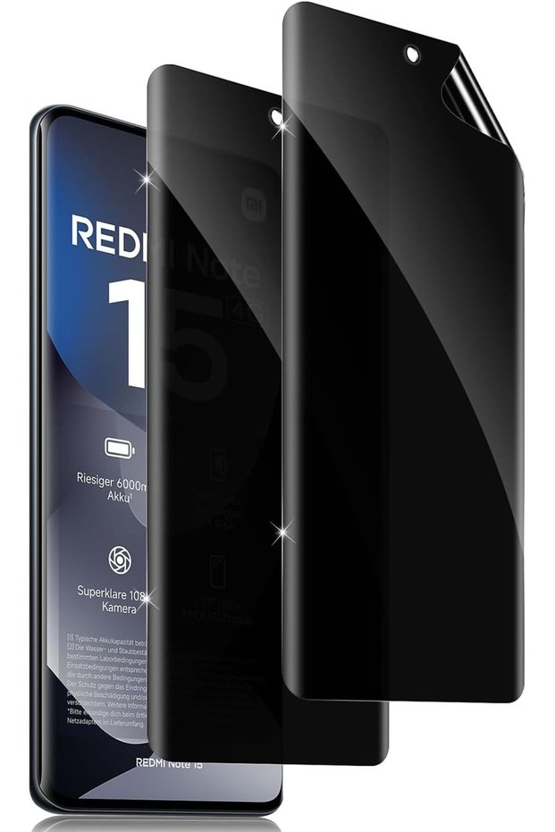 Xiaomi Redmi Note 15 4G/5G Ghost Screen Protector, Thin Gelatin Film Covers Curves Thin Gelatin - (Machine Cut)