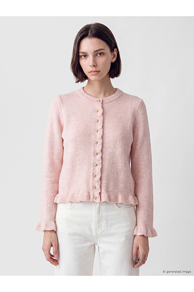 Quality Pieces from Çelebi Store Zero Roba Collar Women's Knitwear Cardigan