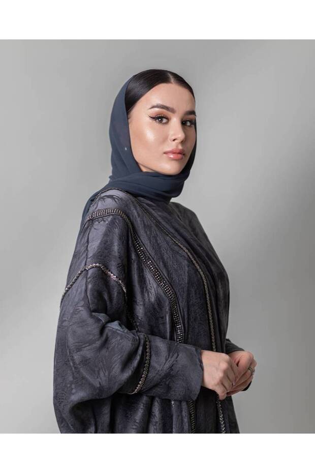 عبايه حرير مغسول مشجر - 52