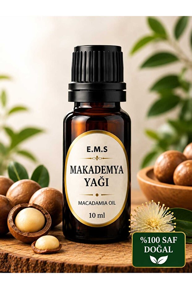 10 ml Macadamia Oil 100% Pure Cold-Pressed Macadamia Nut Oil.