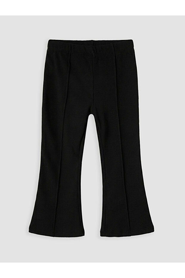 Ozmarka New Season Black Girls' Spanish Flared Leggings Pants