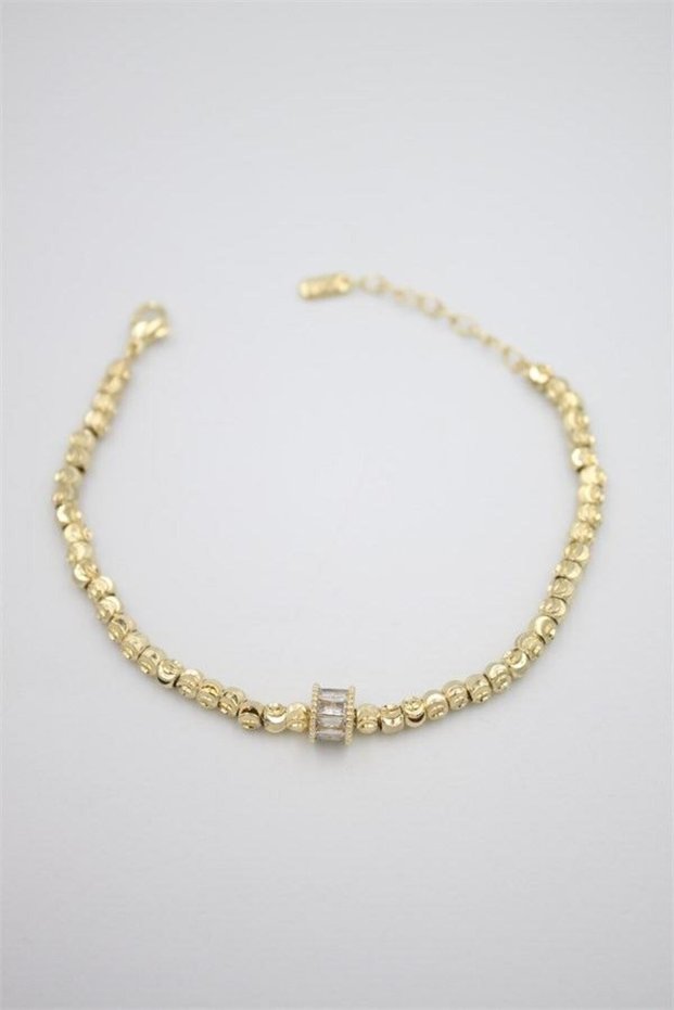 Glb-stl41414 stone dorica bracelet - gold