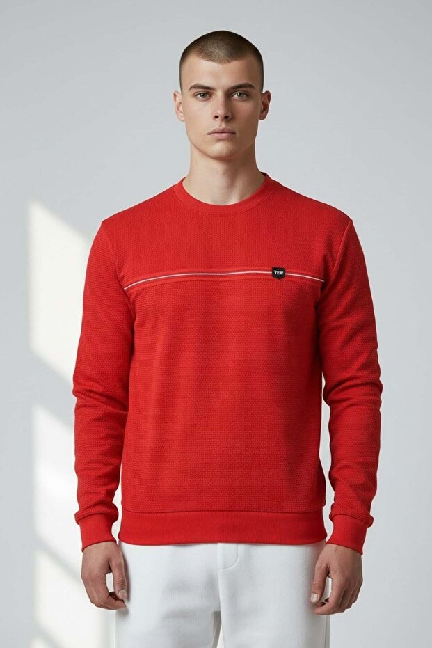 Men's Red Mare Jaker Fabric Crew Neck Sweatshirt - 76577