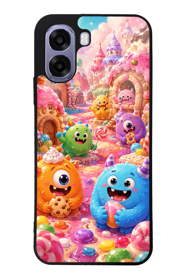 Oppo A6T Sugar Monster Town Design Glossy Phone Case