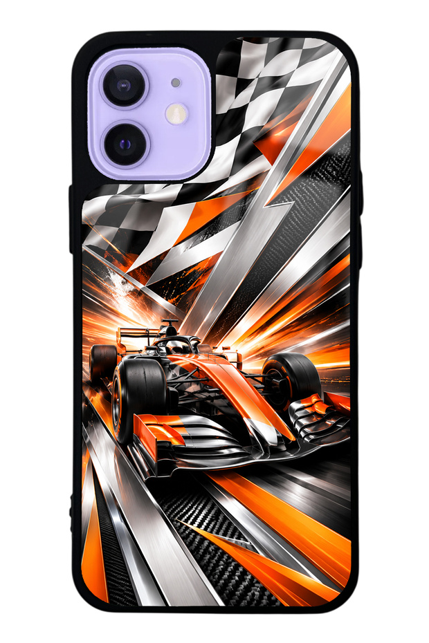 iPhone 12 Inferno Apex Design Glossy Phone Case
