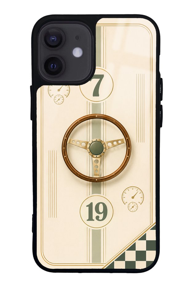 iPhone 12 Mini Classic Racer 7 Design Glossy Phone Case