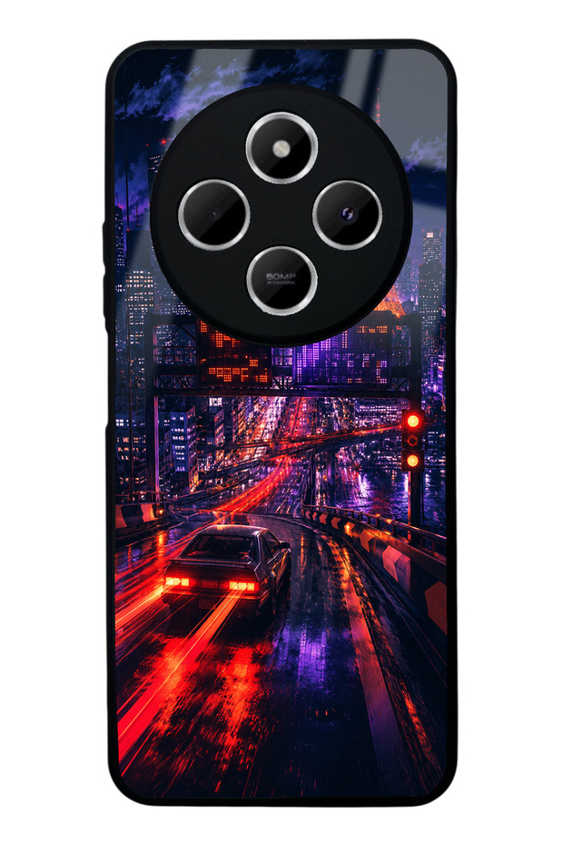 Xiaomi Redmi 14C Neon Tokyo Nights Design Glossy Phone Case