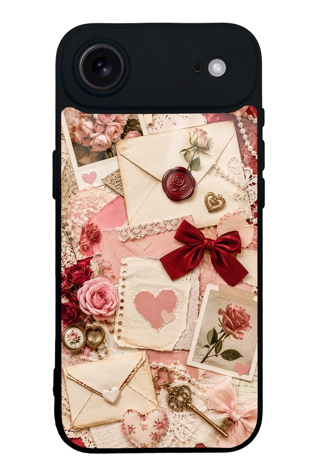 iPhone 17 Air Love Letter Garden Design Glossy Phone Case