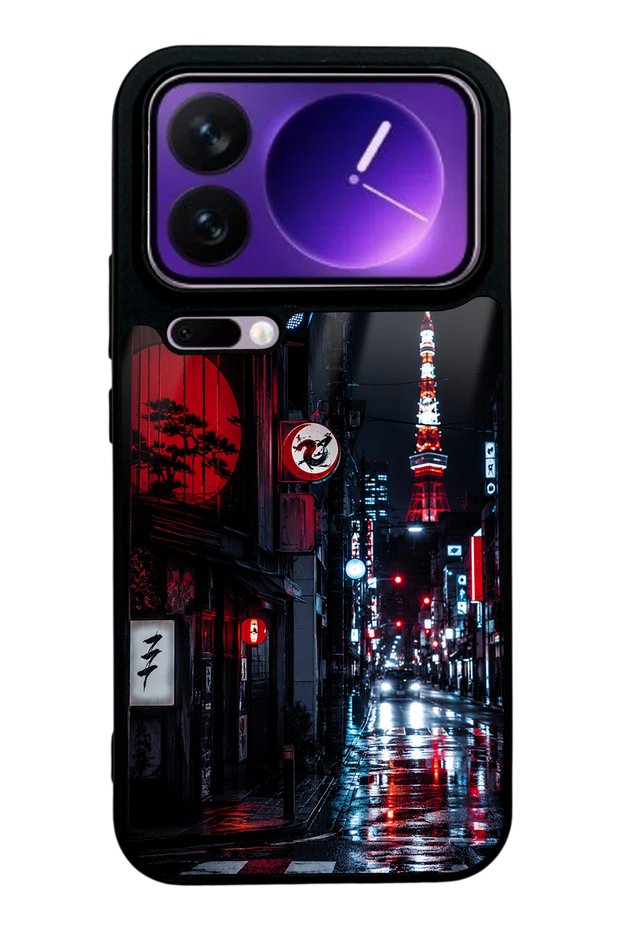 Xiaomi 17 Pro Glossy Phone Case with Midnight Tokyo Design
