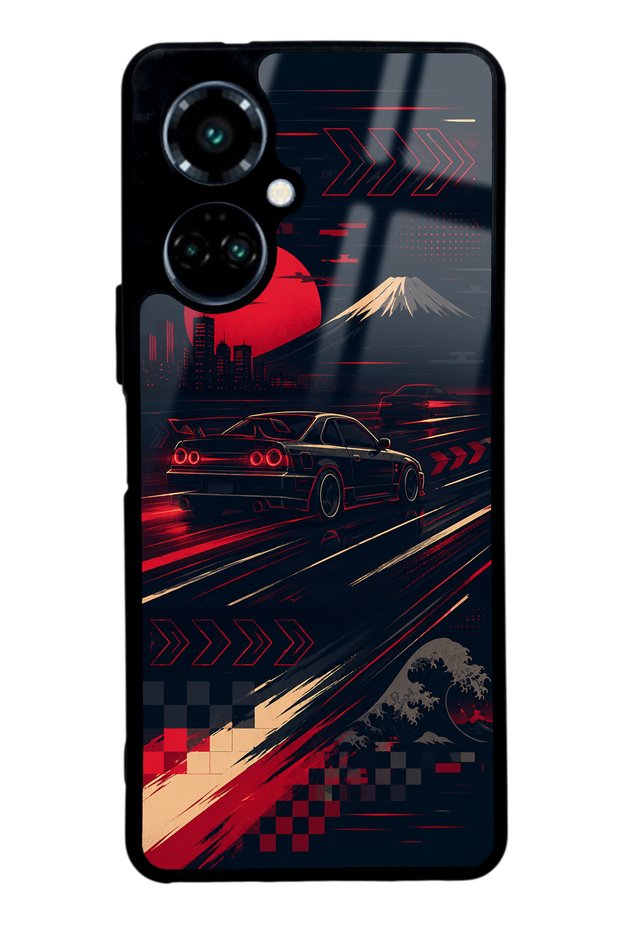 Tecno Camon 19 Tokyo Night Racing Design Glossy Phone Case