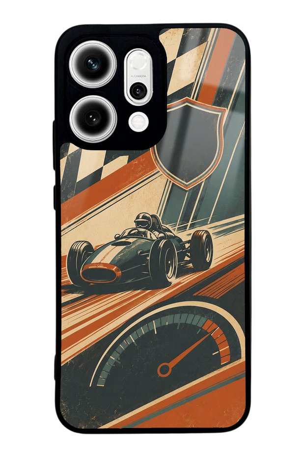 Oppo Reno 14 Heritage Racer Design Glossy Phone Case