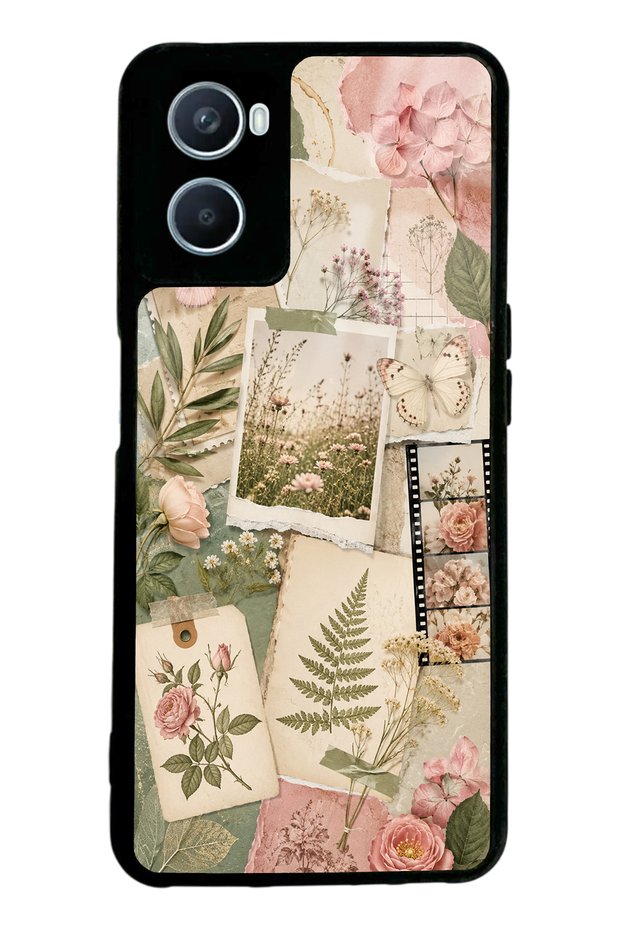 Oppo A96 Soft Garden Notes Design Glossy Phone Case