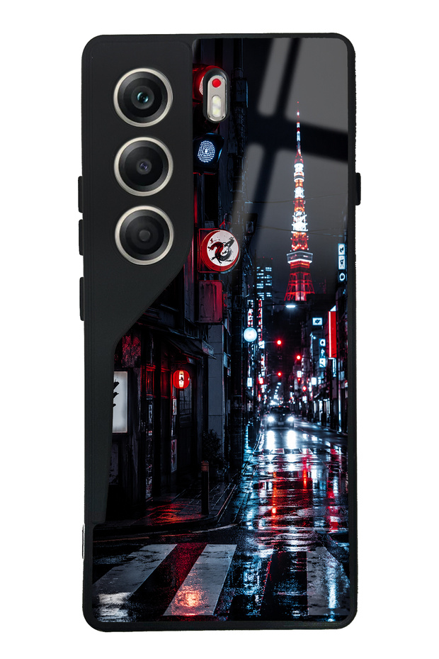 Tecno Camon 40 Midnight Tokyo Design Glossy Phone Case