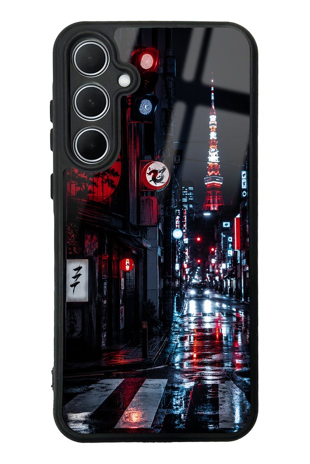 Samsung A35 Midnight Tokyo Design Glossy Phone Case