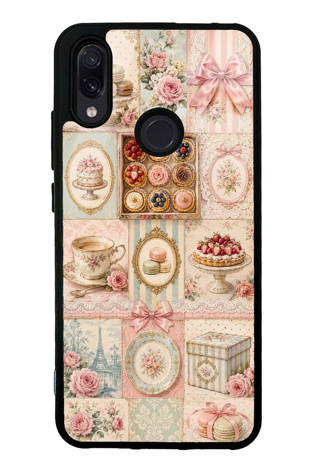 Xiaomi Redmi Note 7 Parisian Sweet Quilt Design Glossy Phone Case