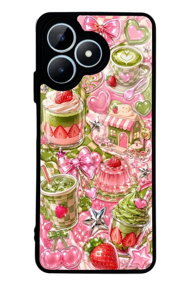 Realme Note 50 Matcha Candy Club Design Glossy Phone Case