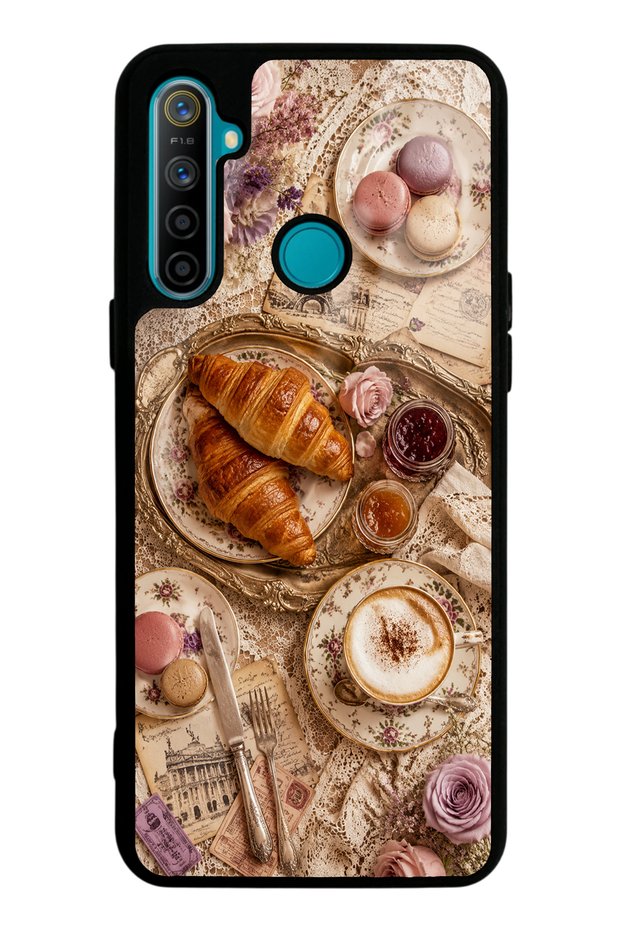 Realme 5I French Café Romance Design Glossy Phone Case