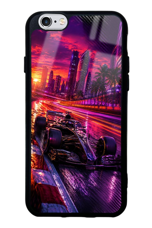 iPhone 6S Purple Apex Design Glossy Phone Case