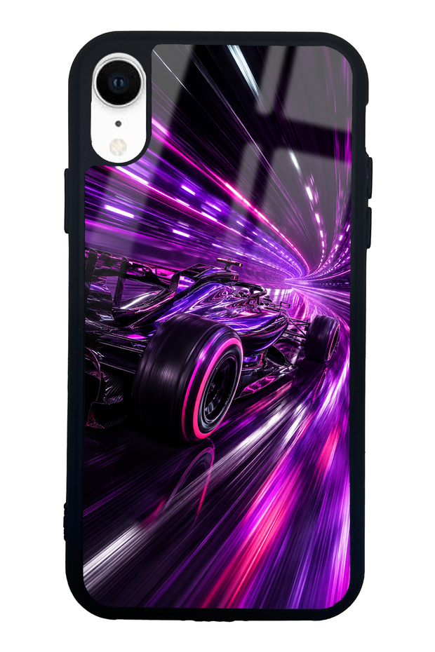 iPhone Xr Quantum Drive Design Glossy Phone Case
