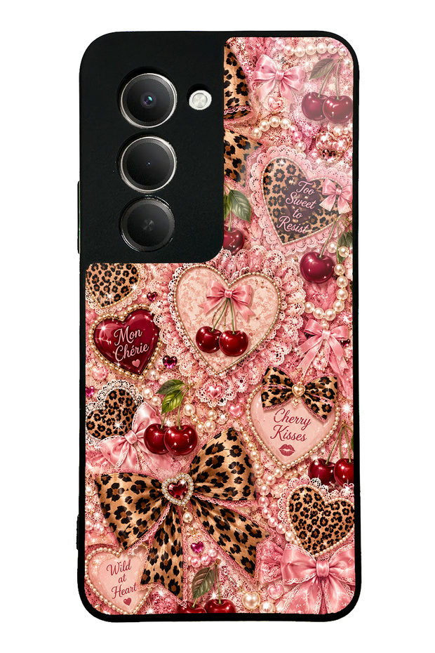 Xiaomi Redmi 15 Wild Cherry Coquette Design Glossy Phone Case