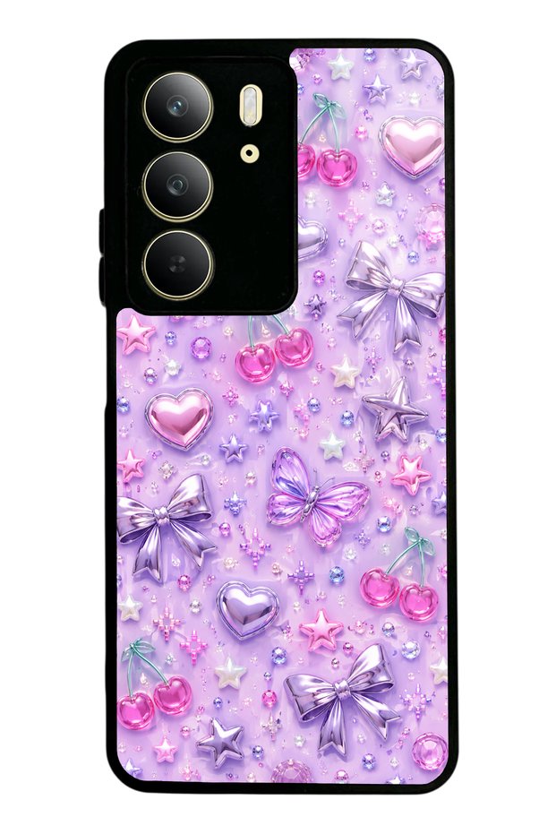 Realme C75 Lilac Charm Pop Design Glossy Phone Case