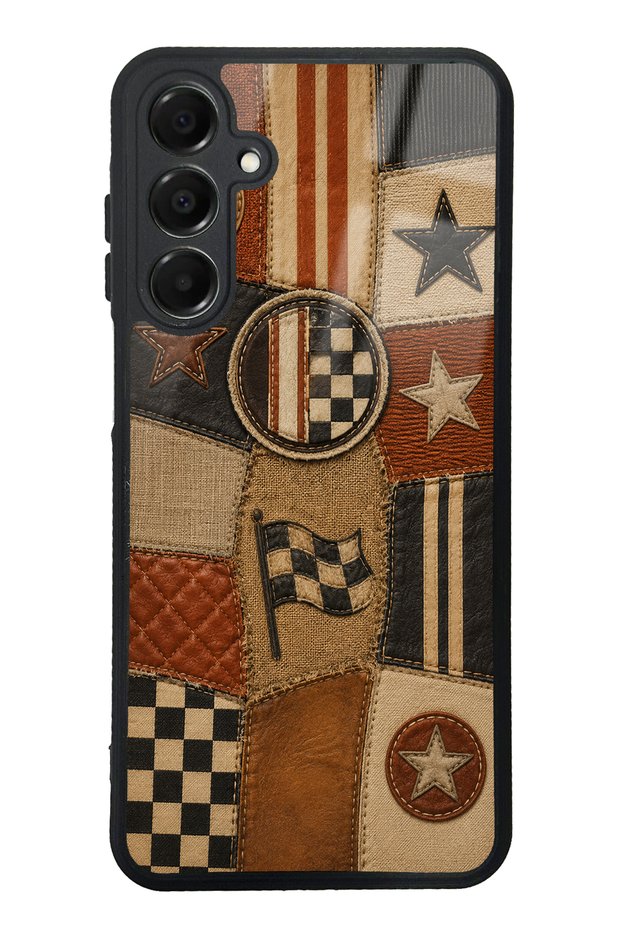 Samsung A16 Racing Leather Club Design Glossy Phone Case