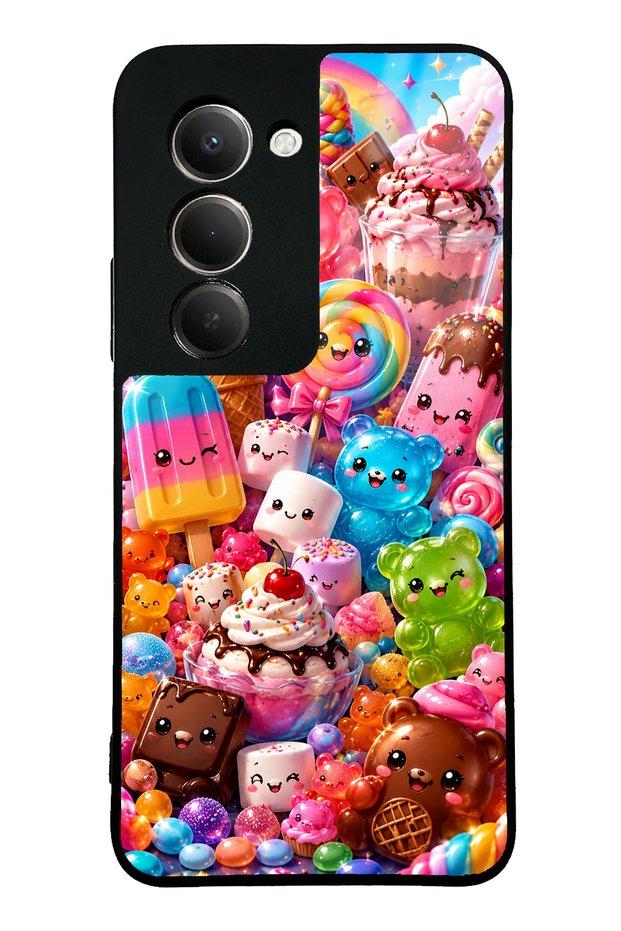 Xiaomi Redmi 15 Kawaii Candy Party Design Glossy Phone Case