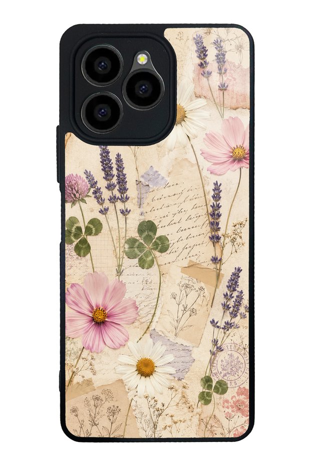 Omix X6 Glossy Phone Case with Wildflower Letters Design