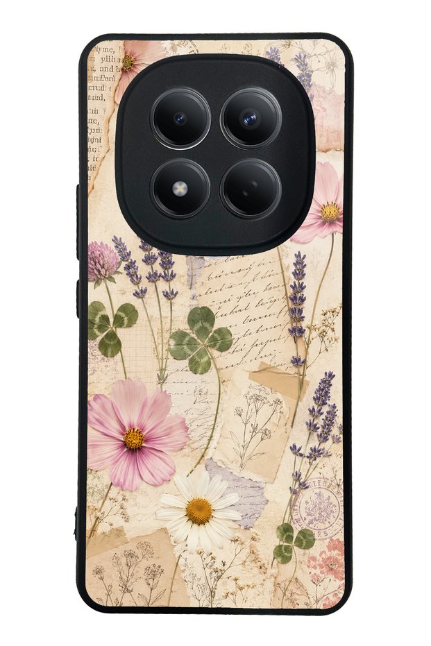 Xiaomi Redmi Note 15 Pro 4g Glossy Phone Case with Wildflower Letters Design
