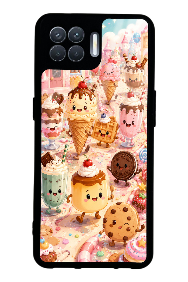 Oppo Reno 4 Lite Dessert Wonderland Design Glossy Phone Case