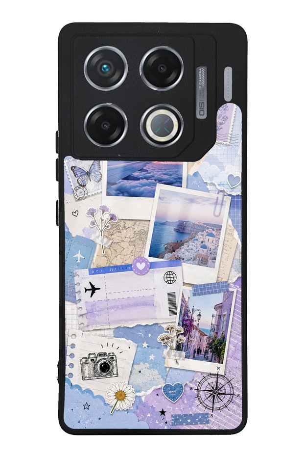 Infinix Gt 20 Pro Pastel Travel Diary Design Glossy Phone Case