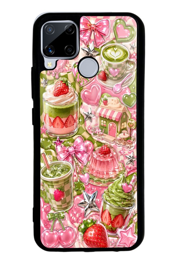 Realme C15 Matcha Candy Club Design Glossy Phone Case
