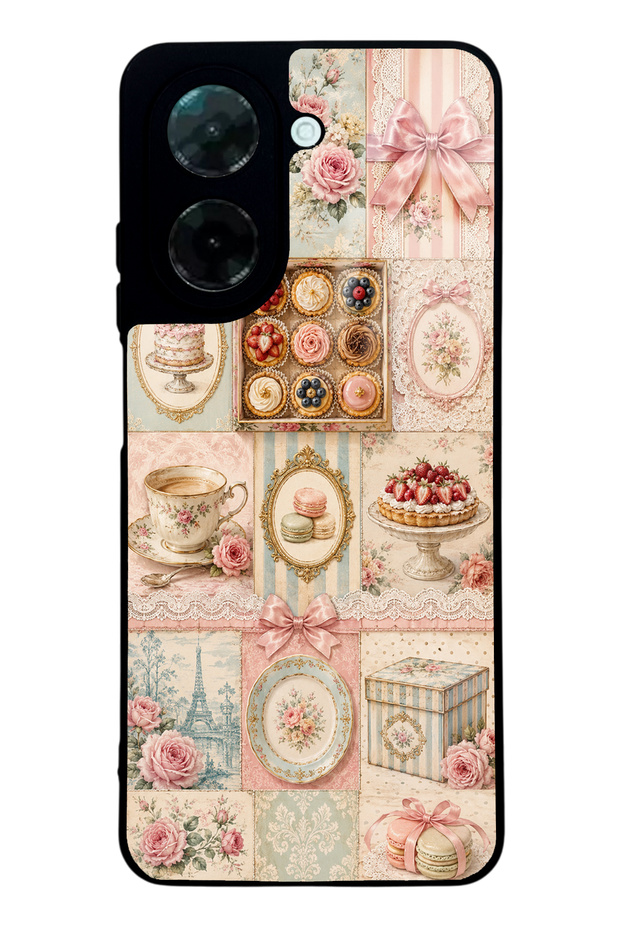 Xiaomi Redmi A5 Glossy Phone Case with Parisian Sweet Quilt Design
