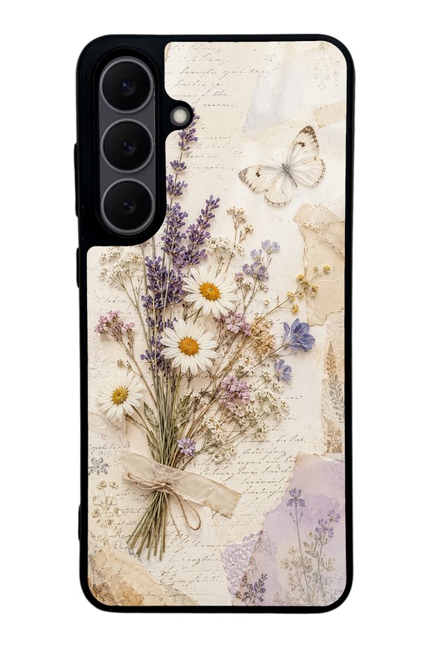 Samsung S25 Fe Lavender Meadow Design Glossy Phone Case