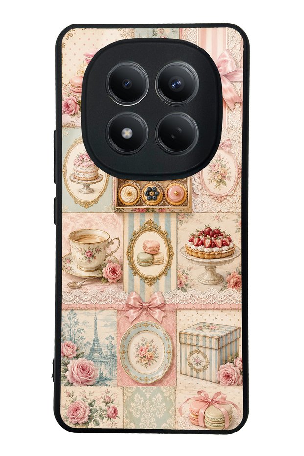 Xiaomi Redmi Note 15 Pro 4g Parisian Sweet Quilt Design Glossy Phone Case