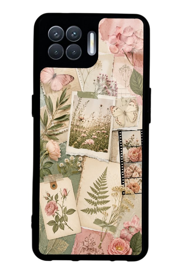 Oppo Reno 4 Lite Soft Garden Notes Design Glossy Phone Case