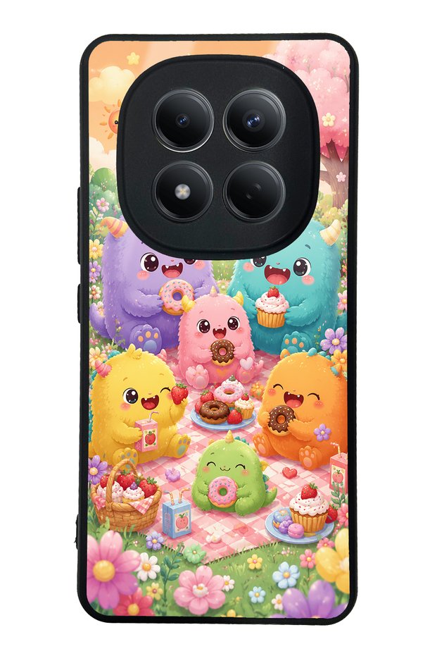 Xiaomi Redmi Note 15 Pro 4g Monster Picnic Party Design Glossy Phone Case
