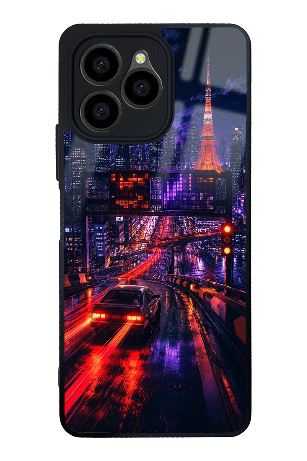 Omix X6 Neon Tokyo Nights Design Glossy Phone Case