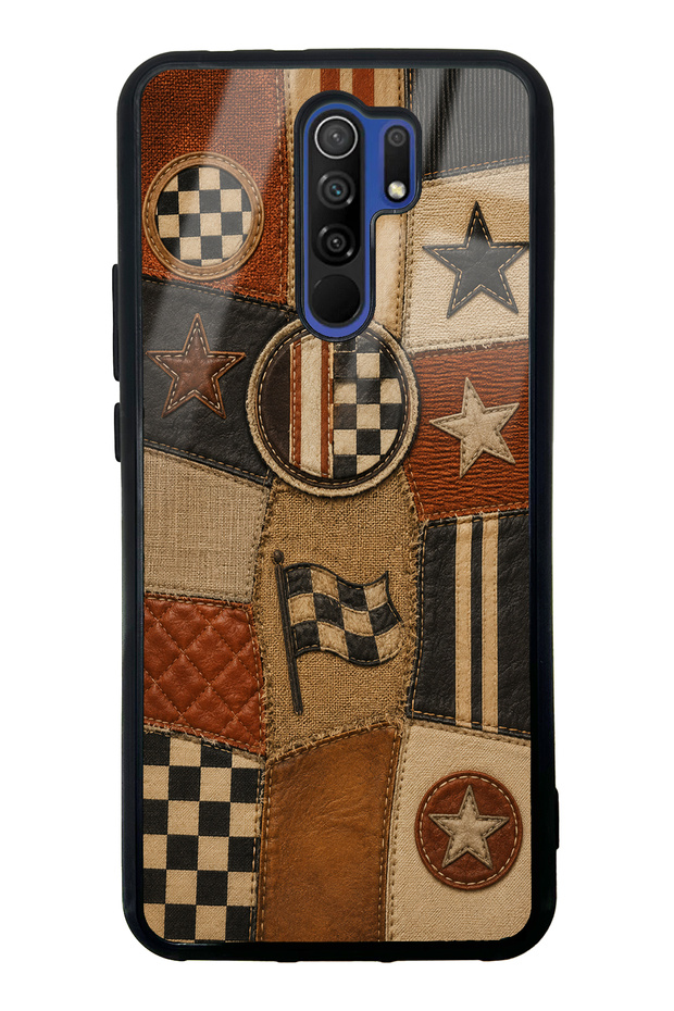 Xiaomi Redmi 9 Racing Leather Club Design Glossy Phone Case