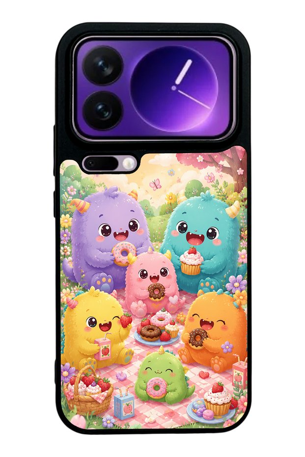 Xiaomi 17 Pro Monster Picnic Party Design Glossy Phone Case