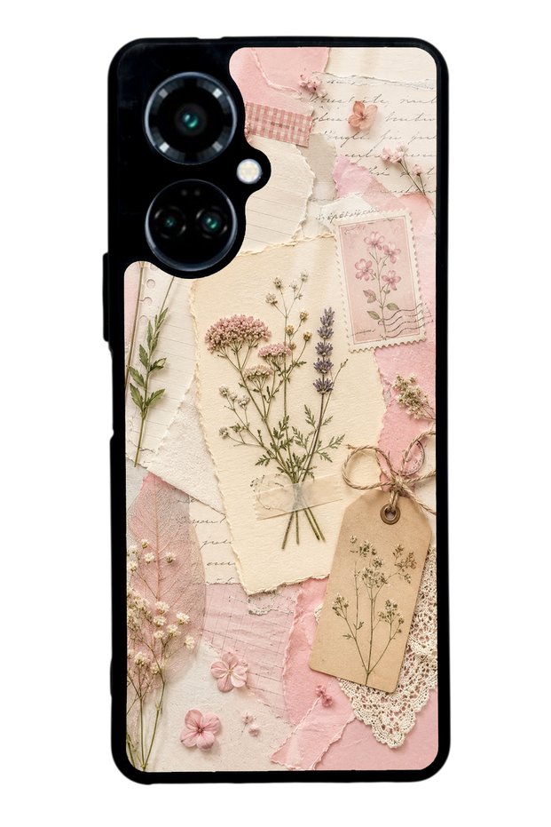 Tecno Camon 19 Blush Herbarium Design Glossy Phone Case