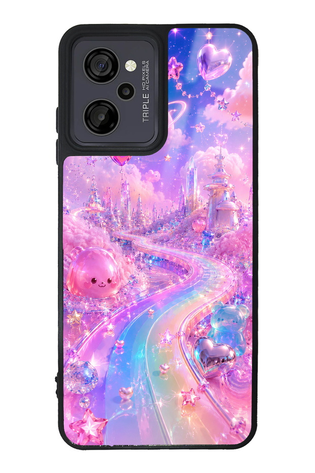 Casper M45 Crystal Heart City Designed Glossy Phone Case