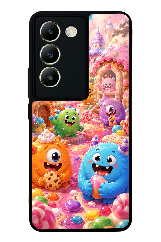 Vivo V30 Lite Sugar Monster Town Design Glossy Phone Case