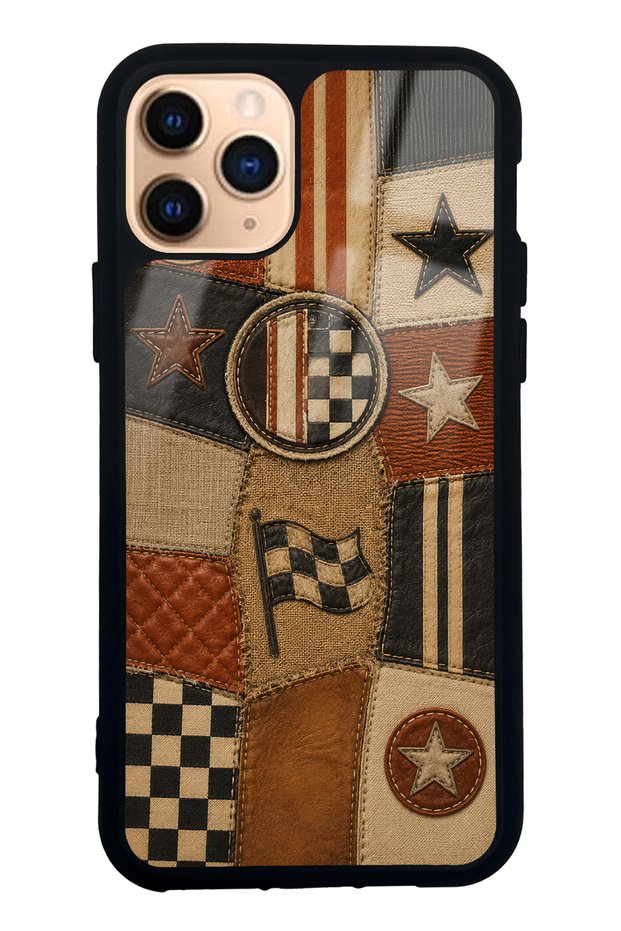 iPhone 11 Pro Racing Leather Club Design Glossy Phone Case
