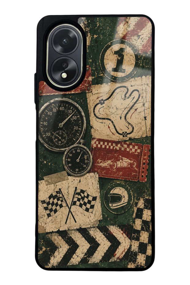 Oppo A38 Heritage Track Club Design Glossy Phone Case