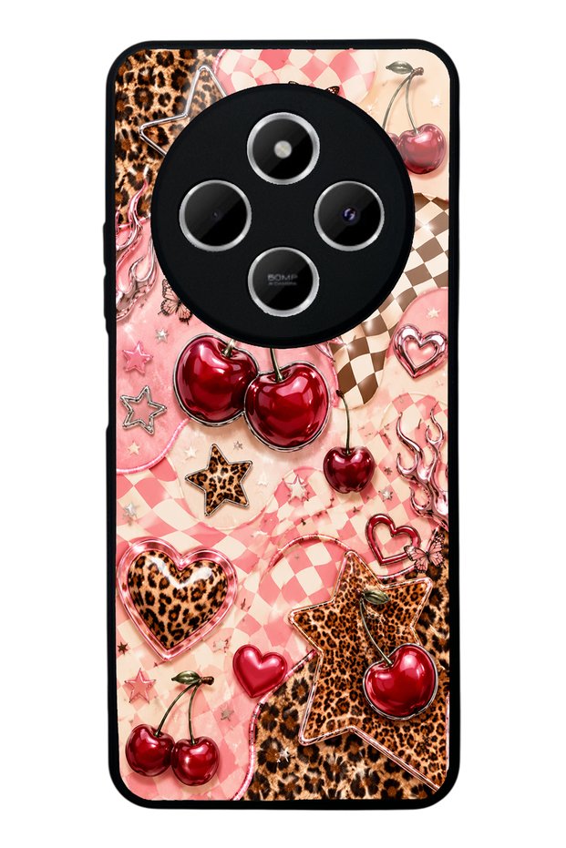 Xiaomi Redmi 14C Cherry Rebel Pop Design Glossy Phone Case