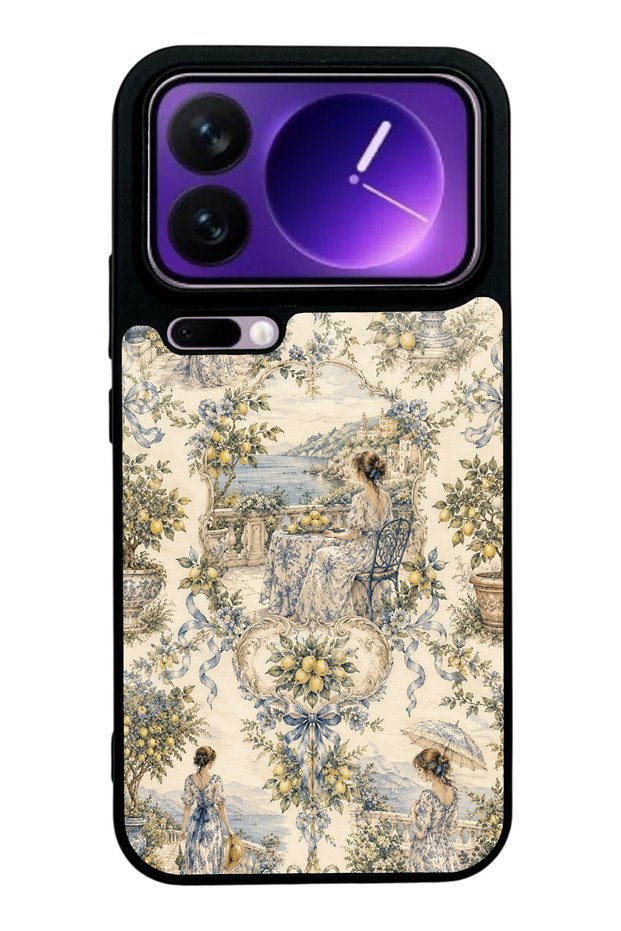 حافظة هاتف Xiaomi 17 Pro Max بتصميم Positano Toile لامعة