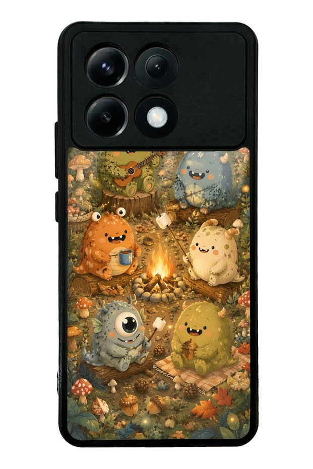 Xiaomi Poco X6 Pro Forest Friends Camp Design Glossy Phone Case